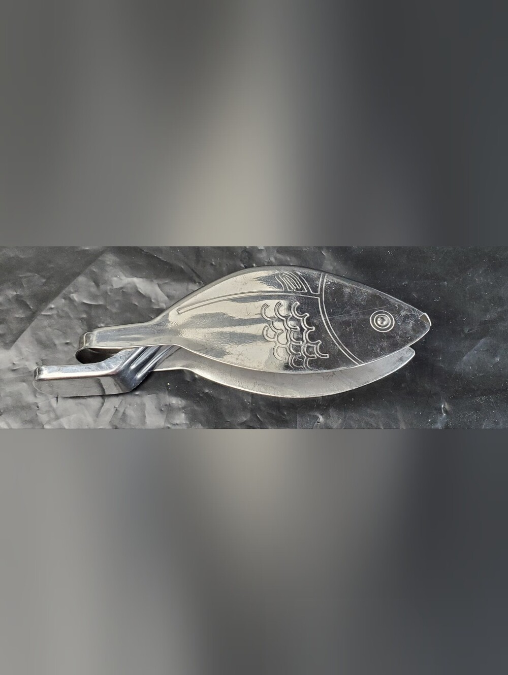 Ikea Vintage Fish Shaped Stainless Lemon Lime Juicer Kitchen Classic - GUC